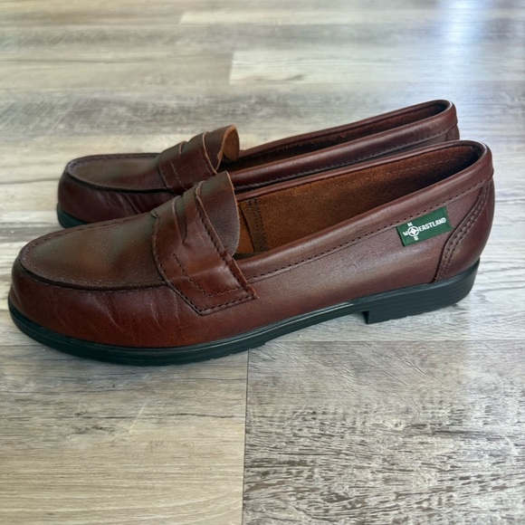 Men's EASTLAND Genuine Leather Penny Loafers Size 12 M Cordovan - Picture 4 of 6